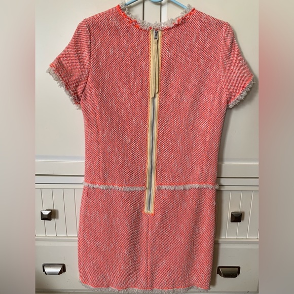 Rebecca TAYLOR NEON TWEED SHIFT DRESS SIZE 2😍 - Picture 2 of 7